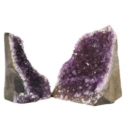 2.18kg Amethyst Crystal Geode Specimen Set 2 Pieces N149 7 Amethyst Crystal Geode Specimen Set N149 | Himalayan Salt Factory