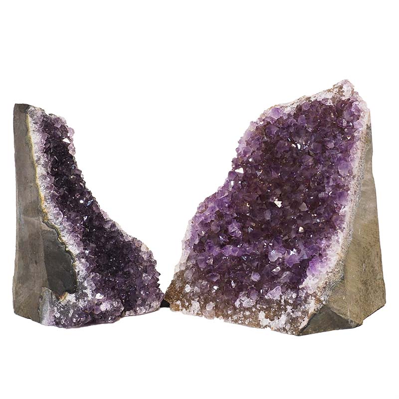 2.18kg Amethyst Crystal Geode Specimen Set 2 Pieces N149 5 Amethyst Crystal Geode Specimen Set N149 | Himalayan Salt Factory