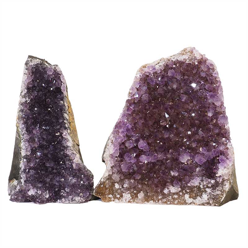 2.18kg Amethyst Crystal Geode Specimen Set 2 Pieces N149 3 Amethyst Crystal Geode Specimen Set N149 | Himalayan Salt Factory