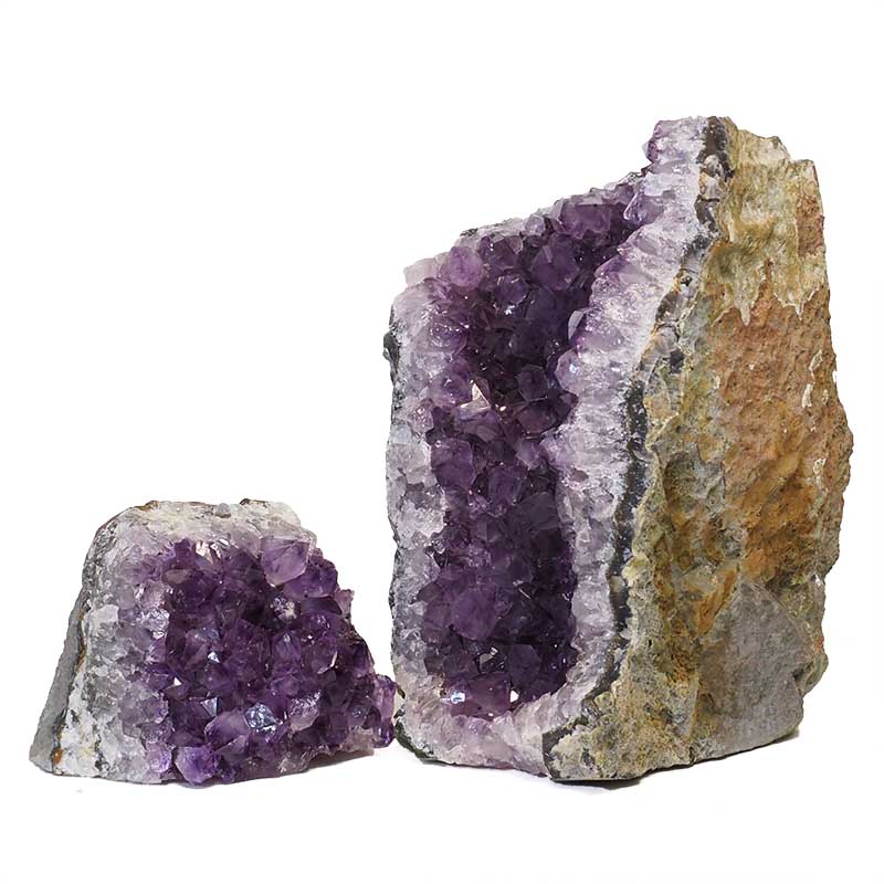 2.43kg Amethyst Crystal Geode Specimen Set 2 Pieces N152 5 Amethyst Crystal Geode Specimen Set N152 | Himalayan Salt Factory