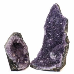 2.24kg Amethyst Crystal Geode Specimen Set 2 Pieces N157 7 Amethyst Crystal Geode Specimen Set N157 | Himalayan Salt Factory