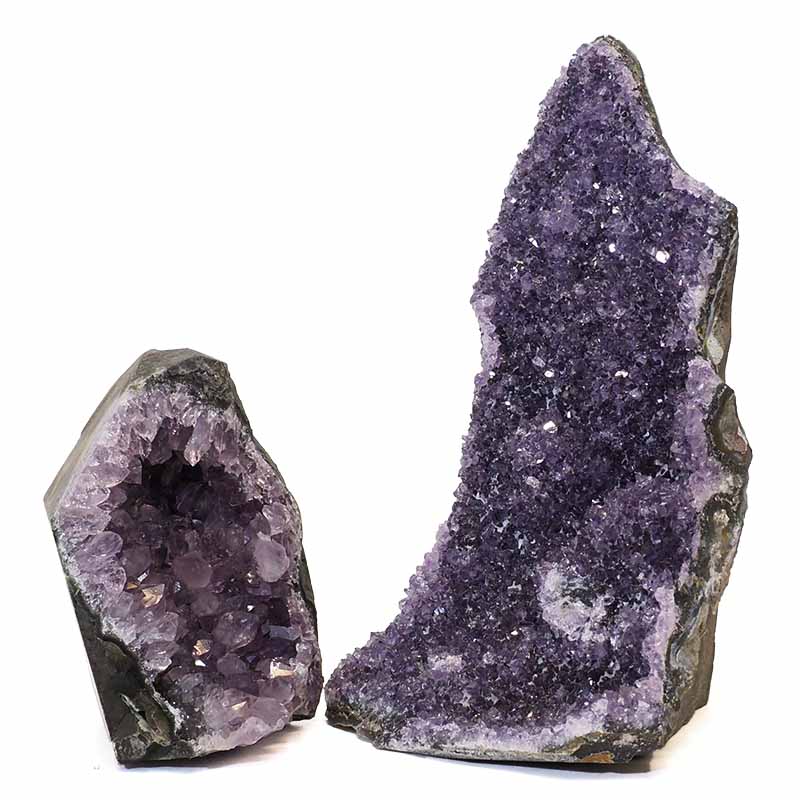 2.24kg Amethyst Crystal Geode Specimen Set 2 Pieces N157 5 Amethyst Crystal Geode Specimen Set N157 | Himalayan Salt Factory