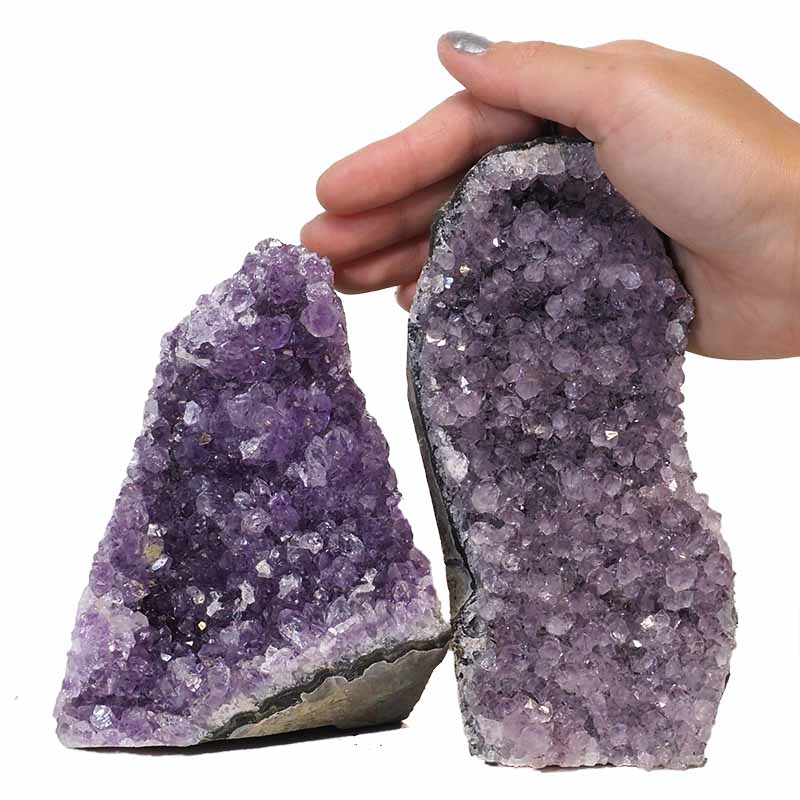 1.70kg Amethyst Crystal Geode Specimen Set 2 Pieces N159 4 Amethyst Crystal Geode Specimen Set N159 | Himalayan Salt Factory