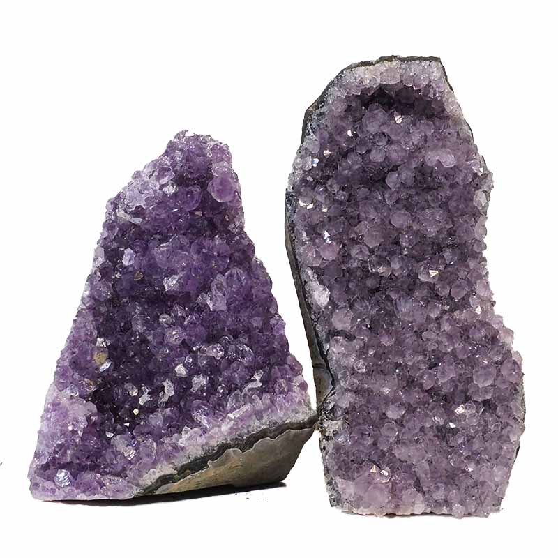 1.70kg Amethyst Crystal Geode Specimen Set 2 Pieces N159 3 Amethyst Crystal Geode Specimen Set N159 | Himalayan Salt Factory