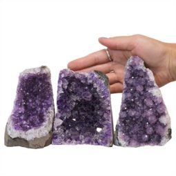 1.70kg Amethyst Crystal Geode Specimen Set 3 Pieces N162 6 Amethyst Crystal Geode Specimen Set N162 | Himalayan Salt Factory