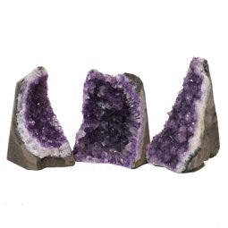 1.70kg Amethyst Crystal Geode Specimen Set 3 Pieces N162 7 Amethyst Crystal Geode Specimen Set N162 | Himalayan Salt Factory