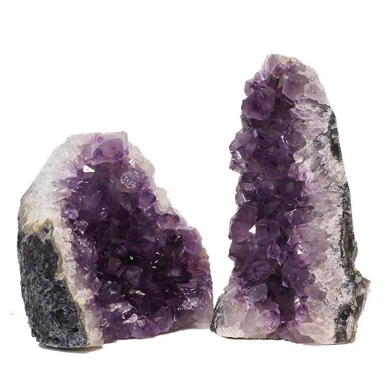 1.50kg Amethyst Crystal Geode Specimen Set 2 Pieces N165 5 Amethyst Crystal Geode Specimen Set N165 | Himalayan Salt Factory