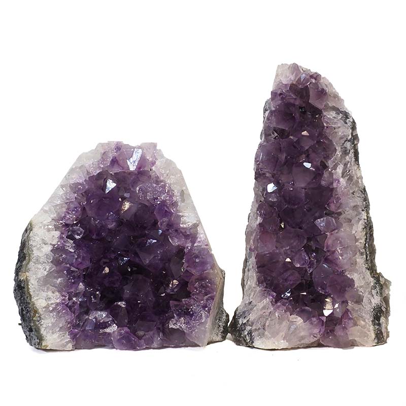 1.50kg Amethyst Crystal Geode Specimen Set 2 Pieces N165 3 Amethyst Crystal Geode Specimen Set N165 | Himalayan Salt Factory