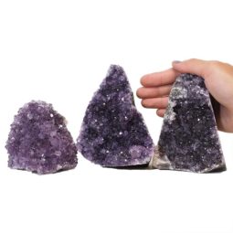 1.60kg Amethyst Crystal Geode Specimen Set 3 Pieces N167 6 Amethyst Crystal Geode Specimen Set N167 | Himalayan Salt Factory