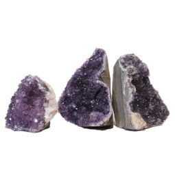 1.60kg Amethyst Crystal Geode Specimen Set 3 Pieces N167 7 Amethyst Crystal Geode Specimen Set N167 | Himalayan Salt Factory