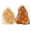 1.2kg Citrine Crystal Geode Specimen Set 2 Pieces S918 1 Citrine Crystal Geode Specimen Set 2 Pieces S918 | Himalayan Salt Factory