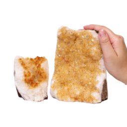 2.32kg Citrine Crystal Geode Specimen Set 2 Pieces S922 6 Citrine Crystal Geode Specimen Set 3 Pieces S922 | Himalayan Salt Factory
