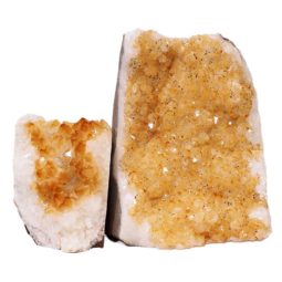 Citrine Crystal Geode Specimen Set 3 Pieces S922 | Himalayan Salt Factory
