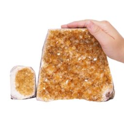 2.63kg Citrine Crystal Geode Specimen Set 2 Pieces S923 6 Citrine Crystal Geode Specimen Set 3 Pieces S923 | Himalayan Salt Factory