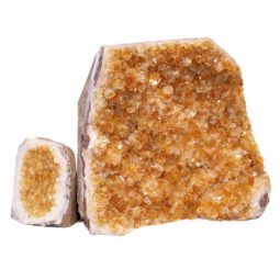 2.63kg Citrine Crystal Geode Specimen Set 2 Pieces S923 7 Citrine Crystal Geode Specimen Set 3 Pieces S923 | Himalayan Salt Factory