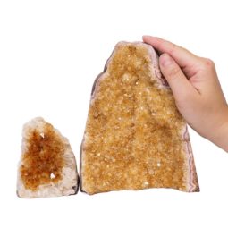 Citrine Crystal Geode Specimen Set 3 Pieces S927 | Himalayan Salt Factory