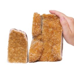 Citrine Crystal Geode Specimen Set 3 Pieces S928 | Himalayan Salt Factory