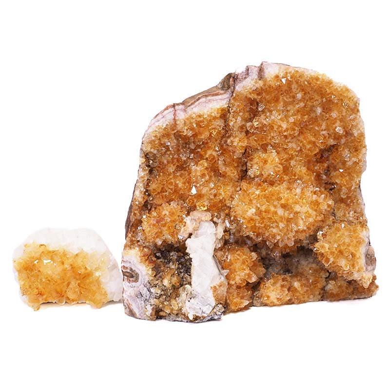 2.50kg Citrine Crystal Geode Specimen Set 2 Pieces S929 5 Citrine Crystal Geode Specimen Set 3 Pieces S929 | Himalayan Salt Factory