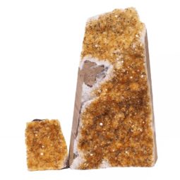 Citrine Crystal Geode Specimen Set 3 Pieces S930 | Himalayan Salt Factory
