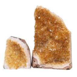 2.08kg Citrine Crystal Geode Specimen Set 2 Pieces S932 7 Citrine Crystal Geode Specimen Set 3 Pieces S932 | Himalayan Salt Factory