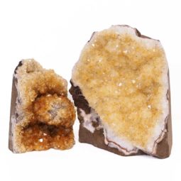1.88kg Citrine Crystal Geode Specimen Set 2 Pieces S934 7 Citrine Crystal Geode Specimen Set 3 Pieces S934 | Himalayan Salt Factory