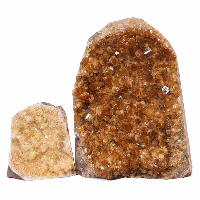 2.77kg Citrine Crystal Geode Specimen Set 2 Pieces S935 5 Citrine Crystal Geode Specimen Set 3 Pieces S935 | Himalayan Salt Factory