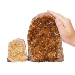 2.77kg Citrine Crystal Geode Specimen Set 2 Pieces S935 6 Citrine Crystal Geode Specimen Set 3 Pieces S935 | Himalayan Salt Factory