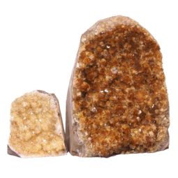 Citrine Crystal Geode Specimen Set 3 Pieces S935 | Himalayan Salt Factory
