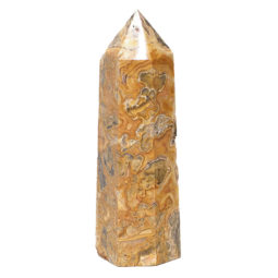 Crazy Lace Agate Terminated Point DS681 | Himalayan Salt Factory
