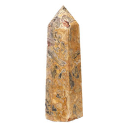 Crazy Lace Agate Terminated Point DS681 | Himalayan Salt Factory