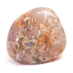 Flower Agate Palm Stone - Large | Himalayan Salt Factory