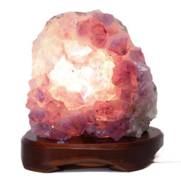2.19kg Natural Amethyst Crystal Lamp with Timber Base DS673 6 Natural Amethyst Crystal Lamp with Timber Base DS673 | Himalayan Salt Factory