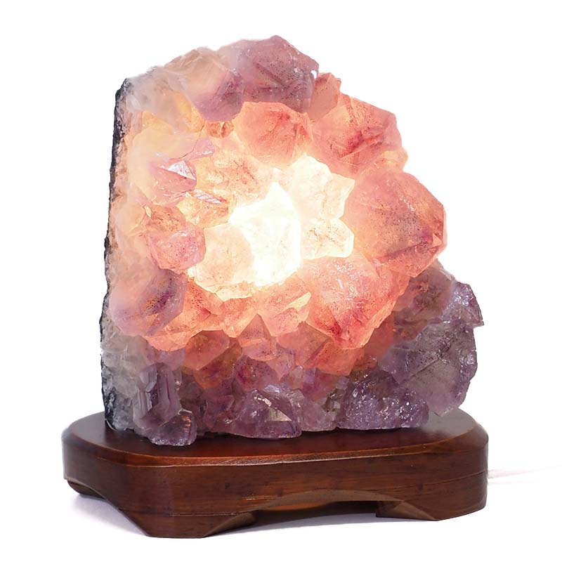 1.83kg Natural Amethyst Crystal Lamp with Timber Base DS674 4 Natural Amethyst Crystal Lamp with Timber Base DS674 | Himalayan Salt Factory