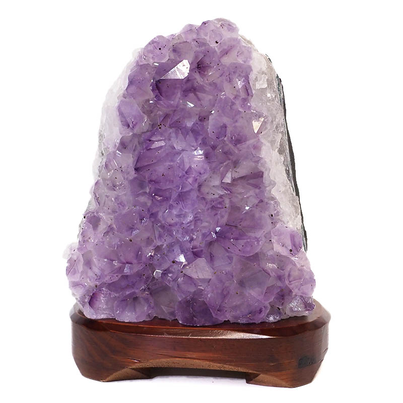 1.71kg Natural Amethyst Crystal Lamp with Timber Base DS687 3 Natural Amethyst Crystal Lamp with Timber Base DS687 | Himalayan Salt Factory