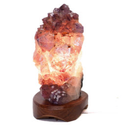 1.81kg Natural Amethyst Crystal Lamp with Timber Base DS694 6 Natural Amethyst Crystal Lamp with Timber Base DS694-2 | Himalayan Salt Factory