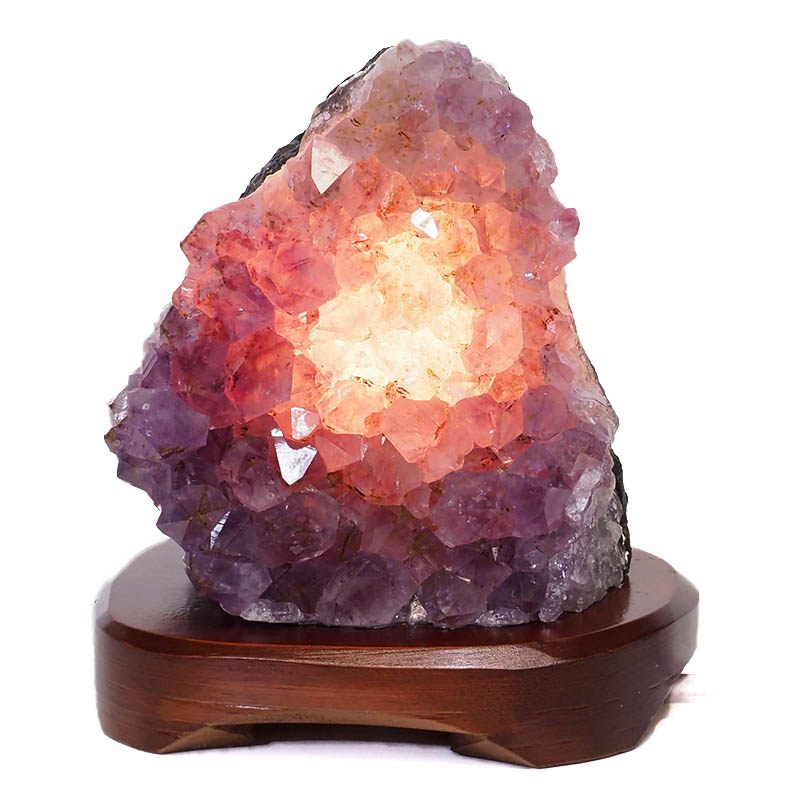 1.68kg Natural Amethyst Crystal Lamp with Timber Base DS695 4 Natural Amethyst Crystal Lamp with Timber Base DS695-2 | Himalayan Salt Factory