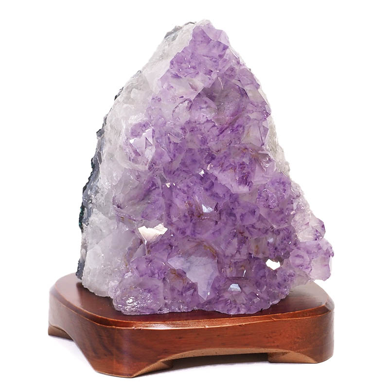 2.24kg Natural Amethyst Crystal Lamp with Timber Base DS696 3 Natural Amethyst Crystal Lamp with Timber Base DS696 | Himalayan Salt Factory