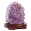 1.96kg Natural Amethyst Crystal Lamp with Timber Base DS701 2 Natural Amethyst Crystal Lamp with Timber Base DS701 | Himalayan Salt Factory