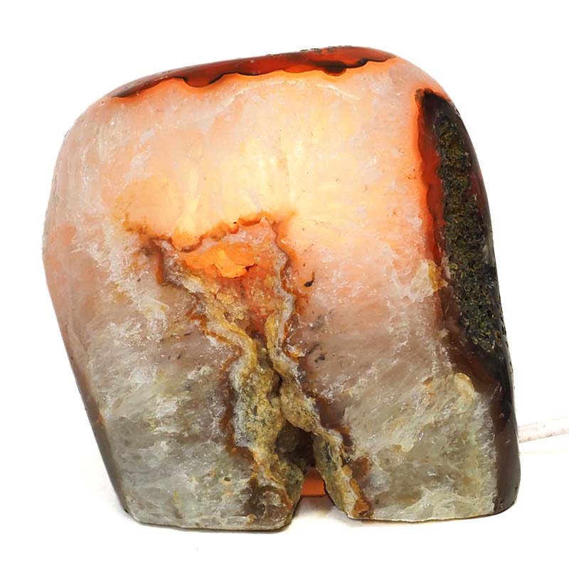 Natural River Agate Crystal Lamp S899 4 Natural River Agate Crystal Lamp S899 | Himalayan Salt Factory