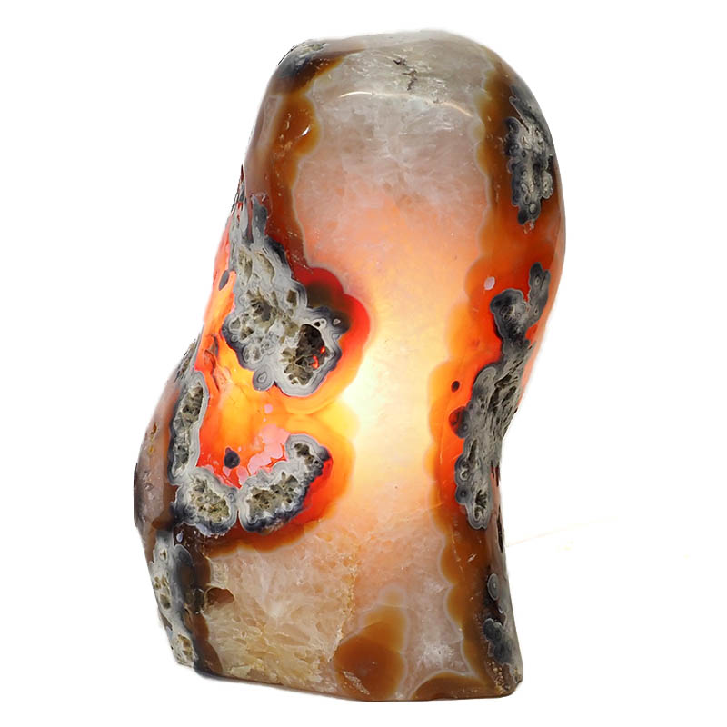 Natural River Agate Crystal Lamp S904 4 Natural River Agate Crystal Lamp S904 | Himalayan Salt Factory