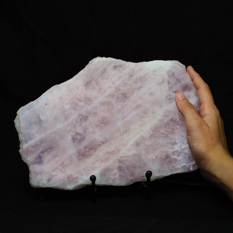 Natural Sliced Rose Quartz Crystal Lamp CF 826 5 Natural Sliced Rose Quartz Crystal Lamp CF 826-2 | Himalayan Salt Factory