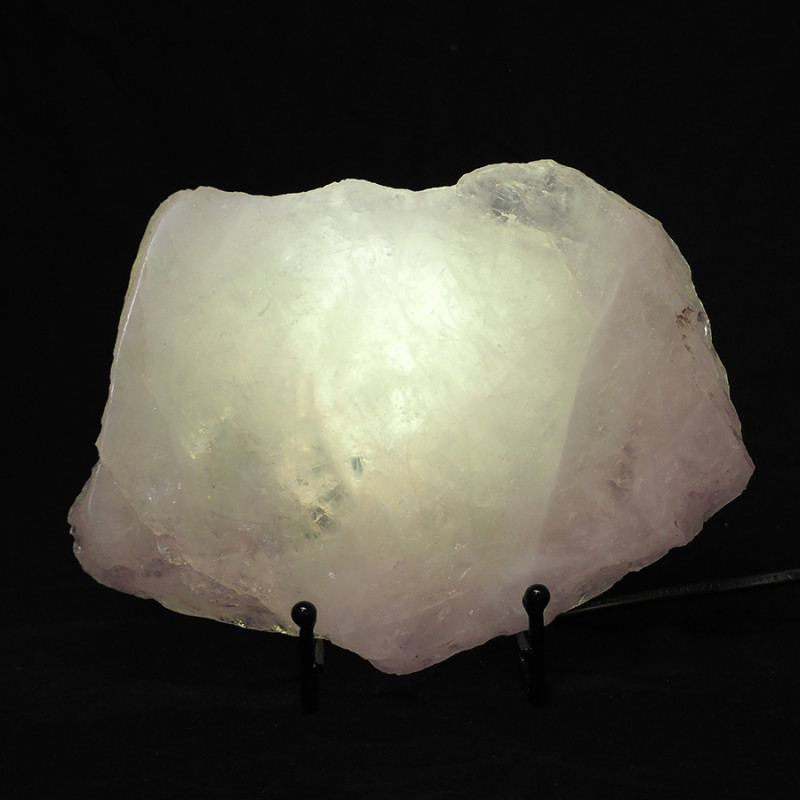 Natural Sliced Rose Quartz Crystal Lamp CF 828 4 Natural Sliced Rose Quartz Crystal Lamp CF 828-1 | Himalayan Salt Factory