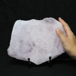 Natural Sliced Rose Quartz Crystal Lamp CF 828-2 | Himalayan Salt Factory