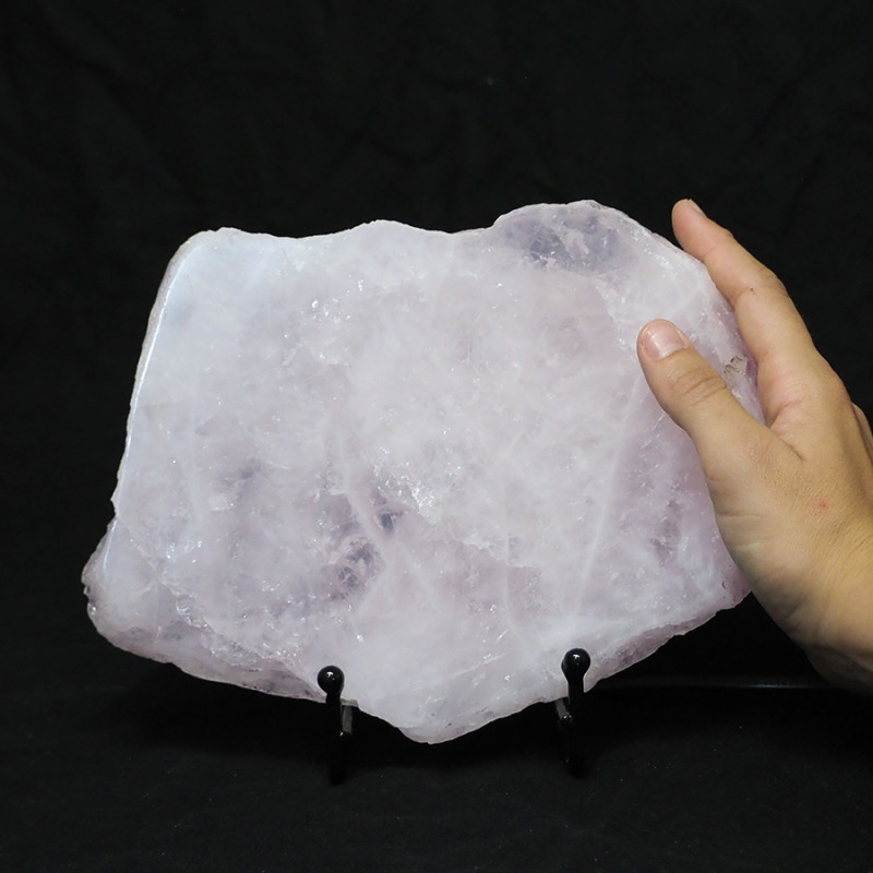 Natural Sliced Rose Quartz Crystal Lamp CF 828 5 Natural Sliced Rose Quartz Crystal Lamp CF 828-2 | Himalayan Salt Factory