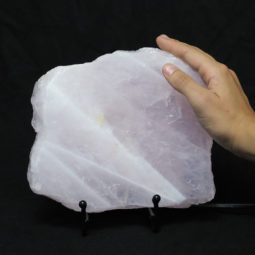 Natural Sliced Rose Quartz Crystal Lamp CF 829 7 Natural Sliced Rose Quartz Crystal Lamp CF 829-2 | Himalayan Salt Factory