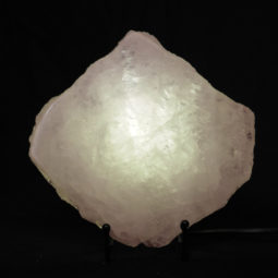 Natural Sliced Rose Quartz Crystal Lamp CF 830 7 Natural Sliced Rose Quartz Crystal Lamp CF 830-1 | Himalayan Salt Factory