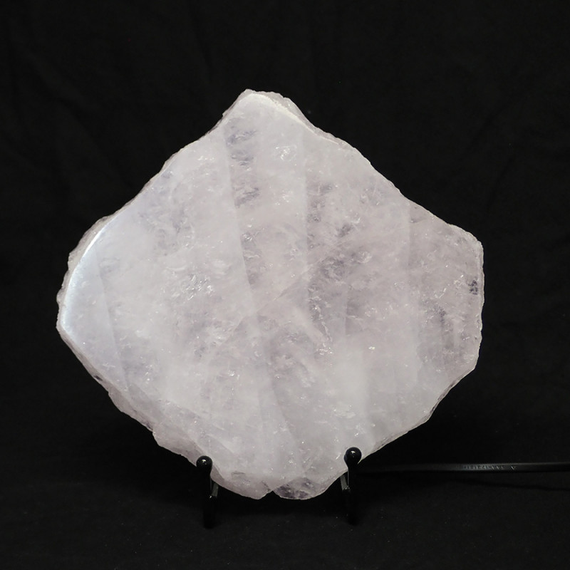 Natural Sliced Rose Quartz Crystal Lamp CF 830 3 Natural Sliced Rose Quartz Crystal Lamp CF 830 | Himalayan Salt Factory