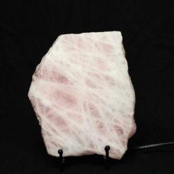 Natural Sliced Rose Quartz Crystal Lamp CF 834 | Himalayan Salt Factory