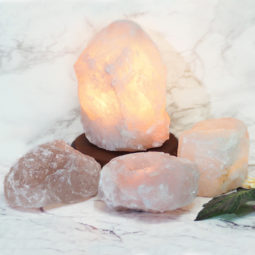 Rose Quartz Crystal Lamp Set 4 Pieces S356 | Himalayan Salt Factory
