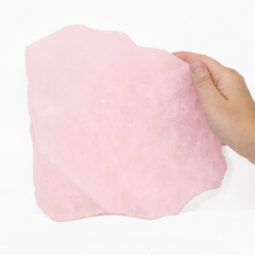 Rose Quartz Polished Slab Plate S909 6 Rose Quartz Polished Slab Plate S909 | Himalayan Salt Factory